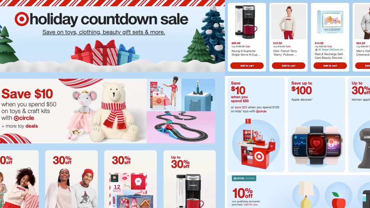 Target Holiday Countdown Sale