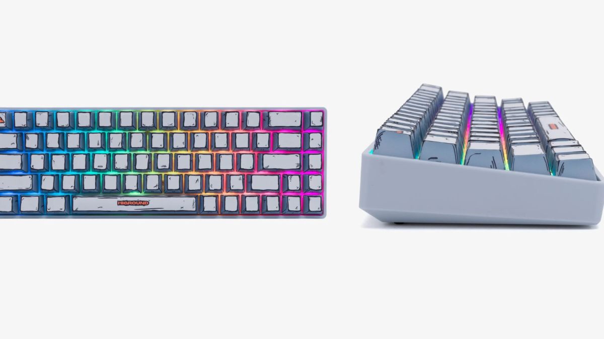 Image showing renders of Higround's 65% wired mechanical keyboard.