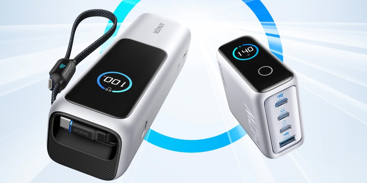 New Anker chargers CES 2025-display-power bank